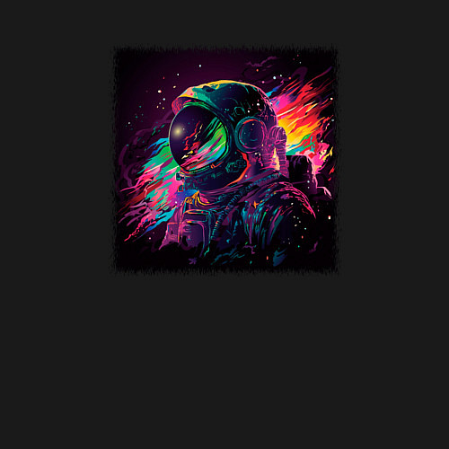 Мужской свитшот Космический огонь / Черный – фото 3