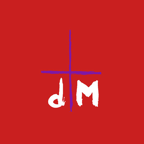 Мужской свитшот Depeche Mode - Sofad logos / Красный – фото 3