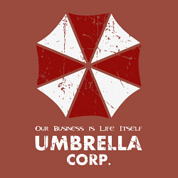 Свитшот хлопковый мужской Umbrella corporation logo, цвет: кирпичный — фото 2