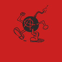 Свитшот хлопковый мужской Bomb anarchy, цвет: красный — фото 2