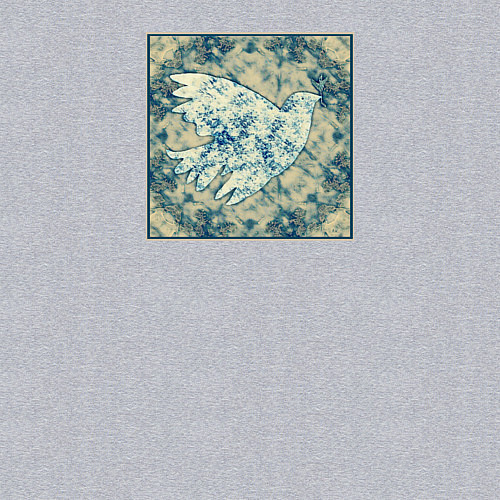 Мужской свитшот Голубь мира / Меланж – фото 3