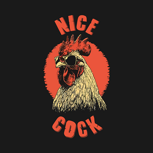 Мужской свитшот Милый петушок / Черный – фото 3