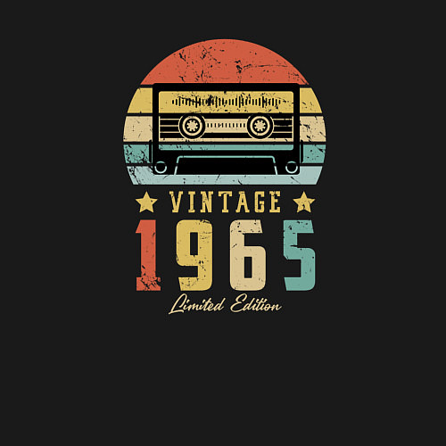 Мужской свитшот Винтаж 1965 / Черный – фото 3