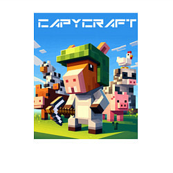 Свитшот хлопковый мужской Capycraft - collaboration ai art, цвет: белый — фото 2