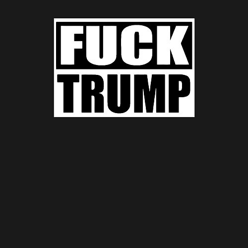 Мужской свитшот Trump fuck / Черный – фото 3