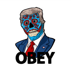 Свитшот хлопковый мужской Trump obey, цвет: белый — фото 2