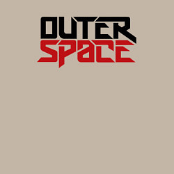 Свитшот хлопковый мужской Космическое пространство, цвет: миндальный — фото 2