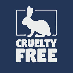 Свитшот хлопковый мужской Нет жестокости, цвет: тёмно-синий — фото 2