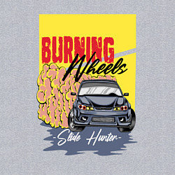 Свитшот хлопковый мужской Burning wheels, цвет: меланж — фото 2