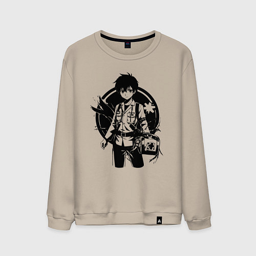 Мужской свитшот Работник скорой помощи / Миндальный – фото 1