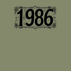 Свитшот хлопковый мужской 1986 год в стиле ретро, цвет: авокадо — фото 2