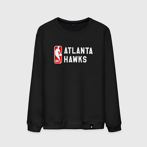 Мужской свитшот Атланта Хокс команда / Черный – фото 1
