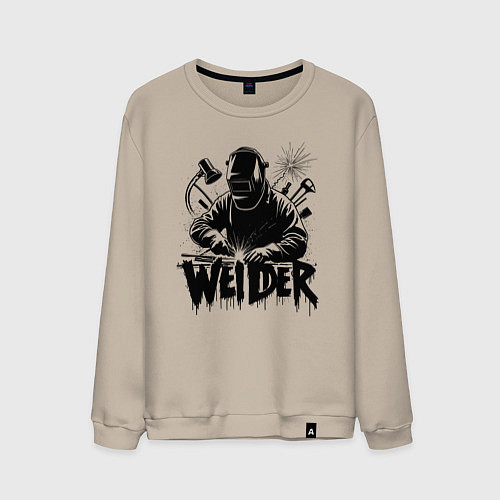 Мужской свитшот Сварщик граффити / Миндальный – фото 1