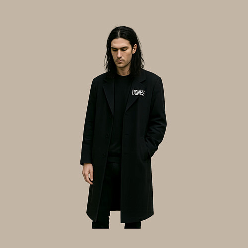 Мужской свитшот Задумчивый Bones / Миндальный – фото 3