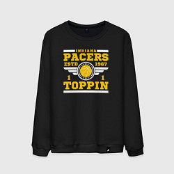 Свитшот хлопковый мужской Оби Топпин, цвет: черный