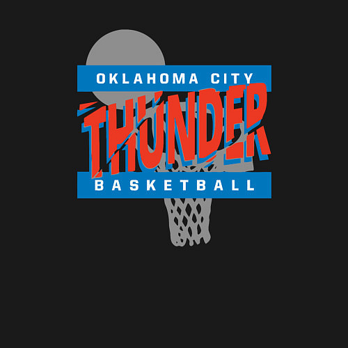 Мужской свитшот Oklahoma basketball / Черный – фото 3