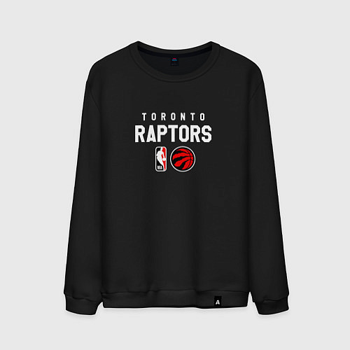 Мужской свитшот Торонто Рэпторс - команда НБА / Черный – фото 1