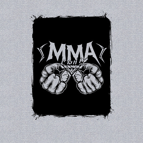 Мужской свитшот Сила кулаков ММА / Меланж – фото 3