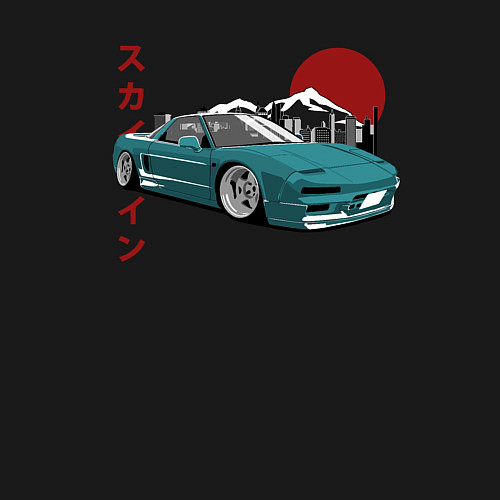 Мужской свитшот Toyota MR2 / Черный – фото 3