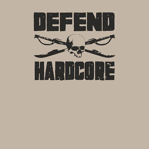 Мужской свитшот Защита хардкора / Миндальный – фото 3