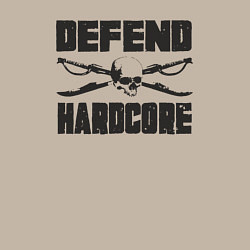 Свитшот хлопковый мужской Защита хардкора, цвет: миндальный — фото 2