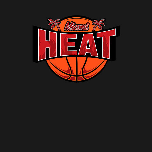 Мужской свитшот Майами Хит - баскетбол / Черный – фото 3