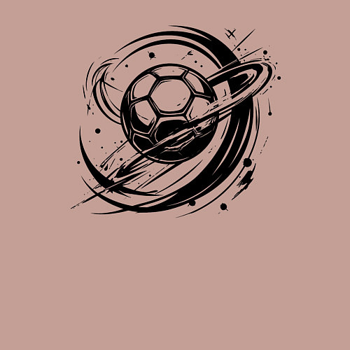 Мужской свитшот Космический мяч гандбол / Пыльно-розовый – фото 3