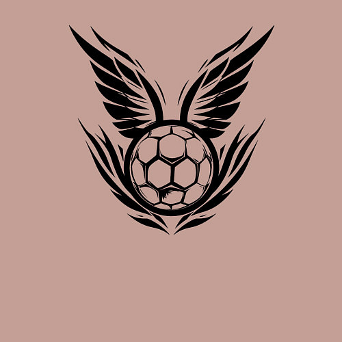 Мужской свитшот Крылатый мяч гандбол / Пыльно-розовый – фото 3