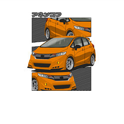 Свитшот хлопковый мужской Honda fit jazz городской стиль, цвет: белый — фото 2