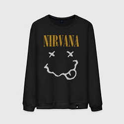 Мужской свитшот Нирвана рок музыка