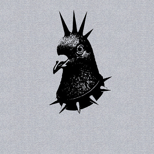 Мужской свитшот Панк голубь / Меланж – фото 3