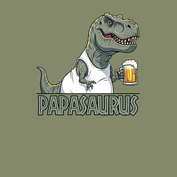 Свитшот хлопковый мужской Папазавр с куржкой - для пары арт 3976795, цвет: авокадо — фото 2