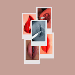 Свитшот хлопковый мужской Твои губы, цвет: пыльно-розовый — фото 2