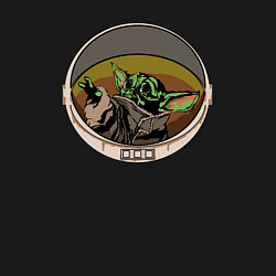 Свитшот хлопковый мужской Master Yoda, цвет: черный — фото 2