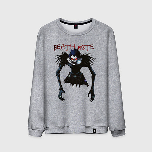 Мужской свитшот Death Note Ryuk - светлый / Меланж – фото 1