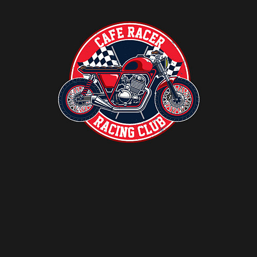 Мужской свитшот Cafe racer / Черный – фото 3