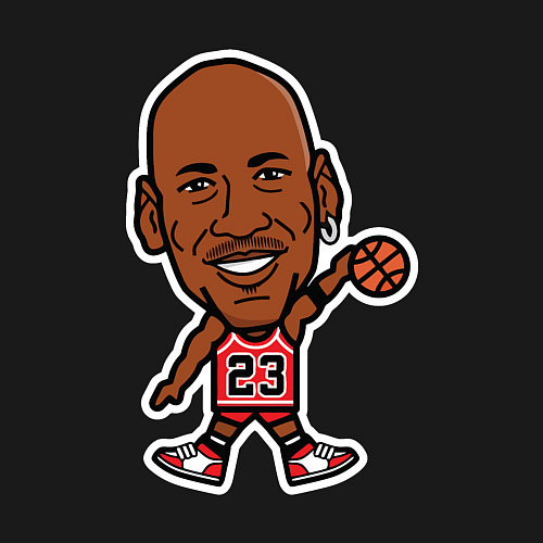 Мужской свитшот Малыш Джордан / Черный – фото 3