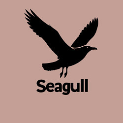 Свитшот хлопковый мужской Черная чайка, цвет: пыльно-розовый — фото 2