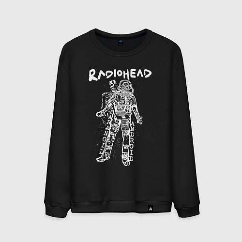 Мужской свитшот Radiohead - android paranoid / Черный – фото 1