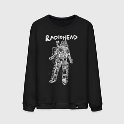 Свитшот хлопковый мужской Radiohead - android paranoid, цвет: черный