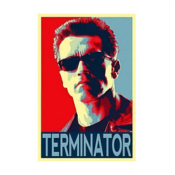 Свитшот хлопковый мужской Терминатор: поп-арт, цвет: белый — фото 2