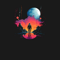 Свитшот хлопковый мужской Walk in space, цвет: черный — фото 2