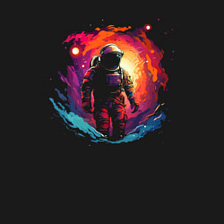 Свитшот хлопковый мужской Космическое путешествие, цвет: черный — фото 2