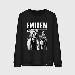 Свитшот хлопковый мужской Eminem y2k, цвет: черный