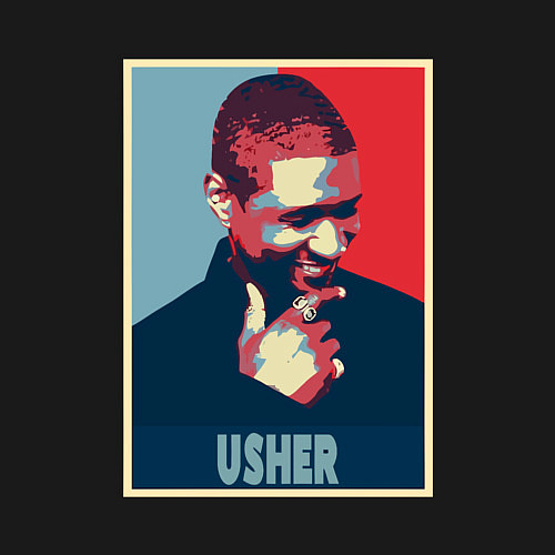 Мужской свитшот Usher / Черный – фото 3