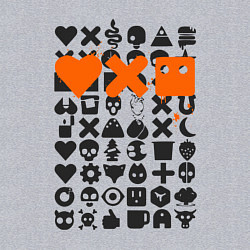 Свитшот хлопковый мужской Love Death and Robots двухсторонний, цвет: меланж — фото 2