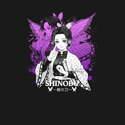 Свитшот хлопковый мужской Шинобу кочо - y2k, цвет: черный — фото 2