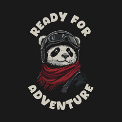 Свитшот хлопковый мужской Готов к приключениям, цвет: черный — фото 2