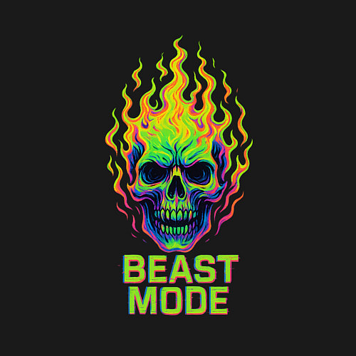 Мужской свитшот Beast mode / Черный – фото 3