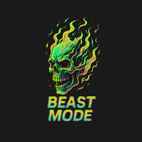 Мужской свитшот Режим зверя / Черный – фото 3